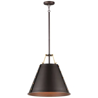 Maxim Trestle 14" Wide Oil-rubbed Bronze Pendant Light