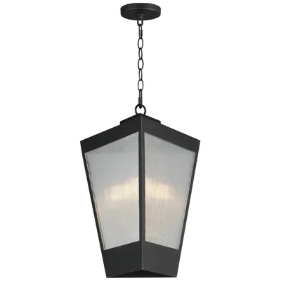 Maxim Triform 16" High Black Outdoor Hanging Light