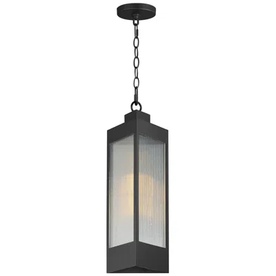 Maxim Triform 7.5" Led Outdoor Pendant Black / Antique Brass
