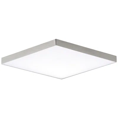 Maxim Trim 1-light 8.5" Wide Satin Nickel Flush Mount Light