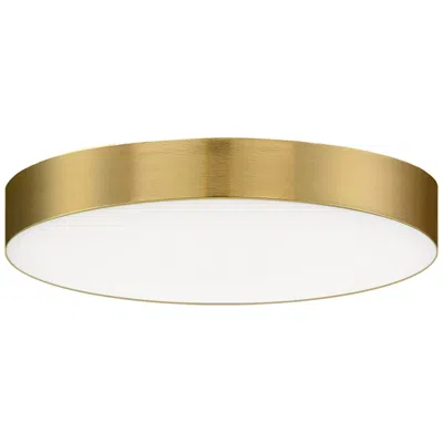 Maxim Trim 5" Satin Brass Round Led Flush Mount 3000k
