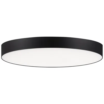 Maxim Trim 7" Wide Round Black Modern Led Ceiling Light