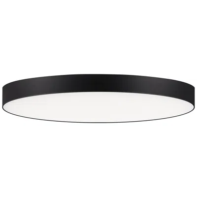 Maxim Trim 9" Wide Round Black Wet Rated Modern Led Ceiling Light