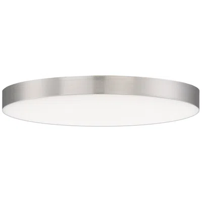 Maxim Trim 9" Wide Round Satin Nickel Led Ceiling Light
