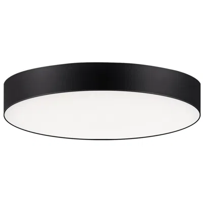 Maxim Trim Eco 11" Black Round Led Flush Mount 3000k