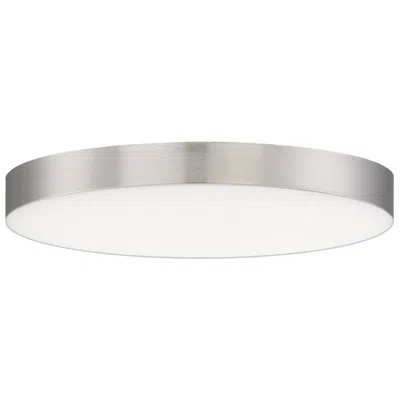 Maxim Trim Eco 7" Satin Nickel Round Led Flush Mount 3000k