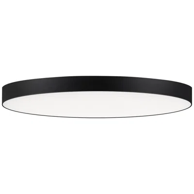 Maxim Trim Eco 9" Black Round Led Flush Mount 3000k