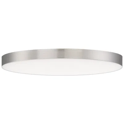 Maxim Trim Eco 9" Satin Nickel Round Led Flush Mount 3000k