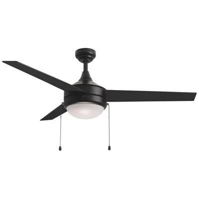 Maxim Trio Pull 52" Black 3-blade Fan W Pull Chain