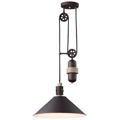 Maxim Tucson 16" Wide Oil-rubbed Bronze Metal Pendant Light