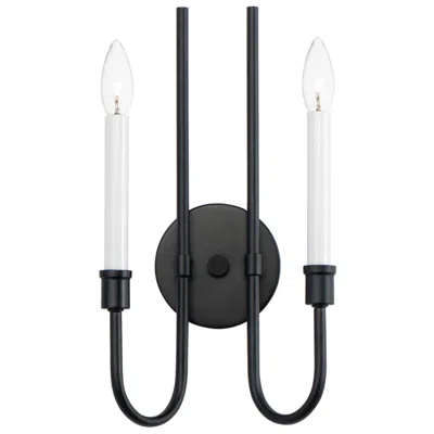 Maxim Tux 2-light 10.5" Wide Black Wall Sconce