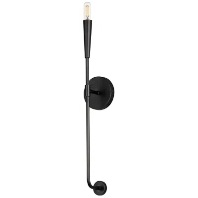 Maxim Vela 24" High Matte Black Wall Sconce