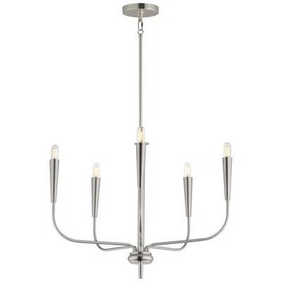 Maxim Vela 24" Wide Satin Nickel 5-light Chandelier