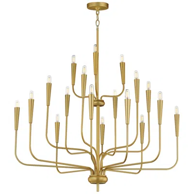 Maxim Vela 40" Satin Brass 18-light Chandelier