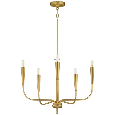 Maxim Vela 5-light Chandelier Satin Brass