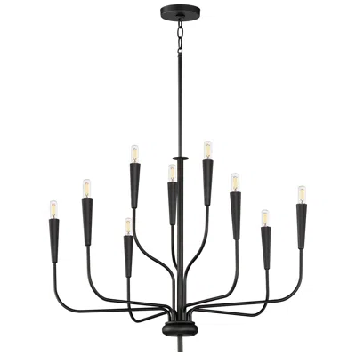 Maxim Vela 9-light Chandelier - Black