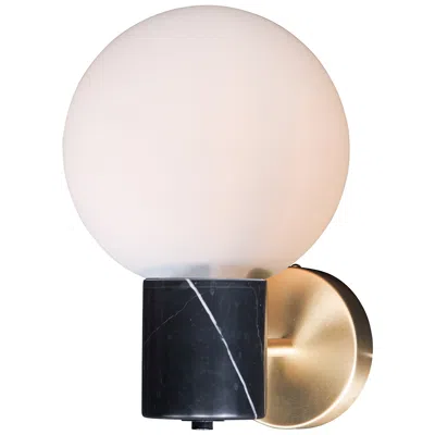 Maxim Vesper 11 1/2" High Satin Brass And Black Wall Sconce