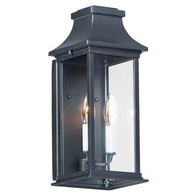 Maxim Vicksburg 16 1/4"h Black 2-light Outdoor Wall Light