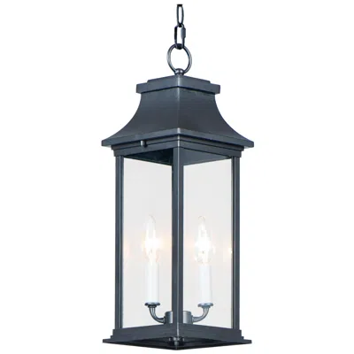 Maxim Vicksburg 18 1/2" High Black 2-light Outdoor Hanging Light