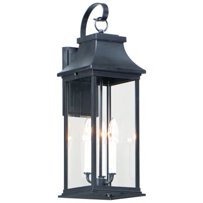 Maxim Vicksburg 24" High Black 3-light Outdoor Wall Light