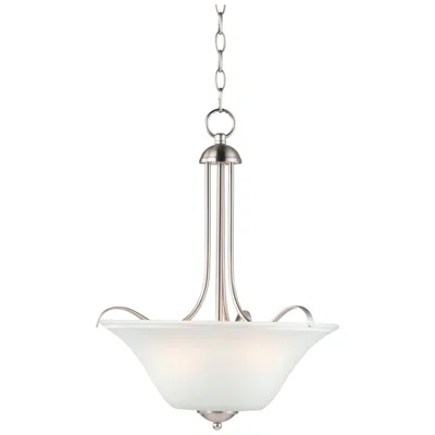 Maxim Vital 16 1/2" Wide Satin Nickel 3-light Pendant