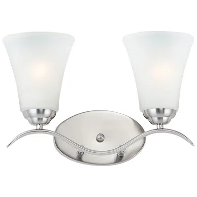 Maxim Vital 2-light 14.5" Wide Satin Nickel Vanity Light