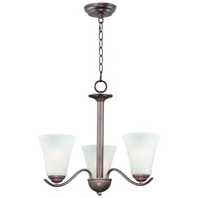 Maxim Vital 3-light 20" Wide Oil Rubbed Bronze Chandelier