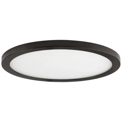 Maxim Wafer 5 1/2" Wide Round Bronze Led Outdoor Ceiling Light