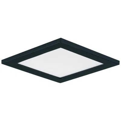 Maxim Wafer 5" Wide Square Black Led Outdoor Ceiling Light