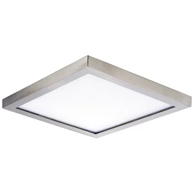 Maxim Wafer 5" Wide Square Satin Nickel Led Outdoor Ceiling Light