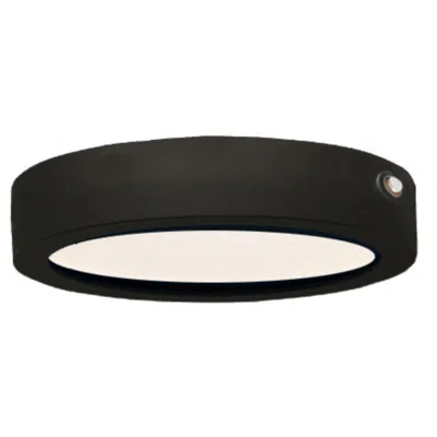 Maxim Wafer 7" Black Rd Led Ceiling Light 3000k Em Backup