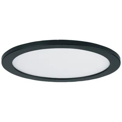 Maxim Wafer 7" Wide Round Black Led Outdoor Ceiling Light