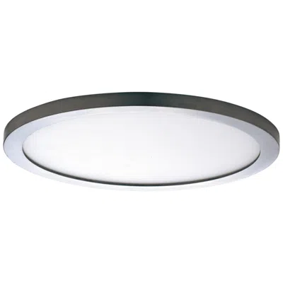 Maxim Wafer 7" Wide Round Satin Nickel Led Outdoor Ceiling Light