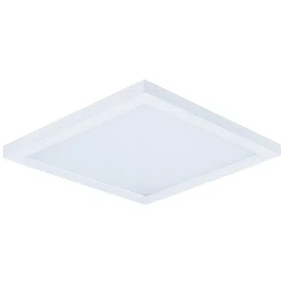 Maxim Wafer 7" Wide Square White Led Outdoor Ceiling Light