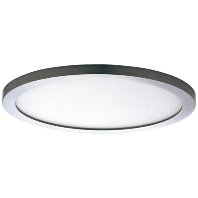 Maxim Wafer 9" Wide Round Satin Nickel Led Outdoor Ceiling Light