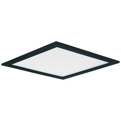 Maxim Wafer 9" Wide Square Black Led Outdoor Ceiling Light