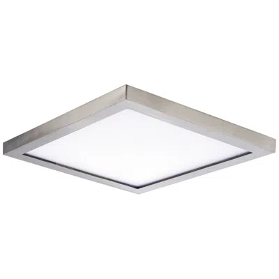 Maxim Wafer 9" Wide Square Satin Nickel Led Outdoor Ceiling Light