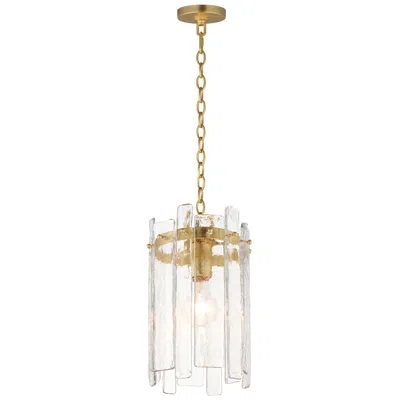 Maxim Warren 7 1/2" Wide Gold Leaf 1-light Pendant