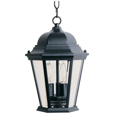 Maxim Westlake 14" High Black 3-light Outdoor Hanging Light