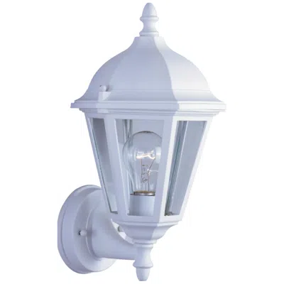 Maxim Westlake 15" High White Finish Traditional Outdoor Wall Mount In Animal Print