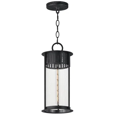 Maxim Windsor 8" Wide Black Patina 1-light Outdoor Pendant
