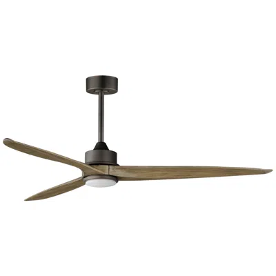 Maxim Woodwind 80" Charcoal Bronze Solid Wood Blade Fan W Led Light Ki