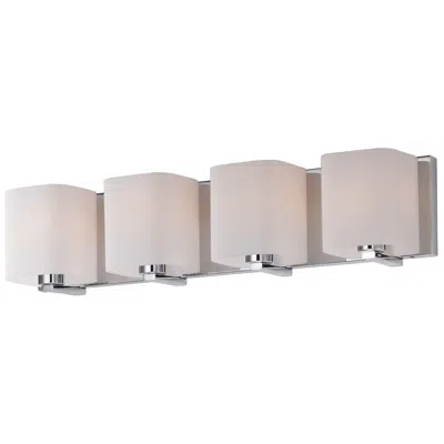 Maxim Wrap 26 1/4" Wide Polished Chrome 4-light Bath Light