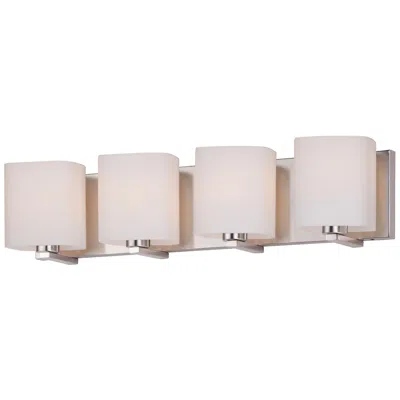 Maxim Wrap 26 1/4" Wide Satin Nickel 4-light Bath Light