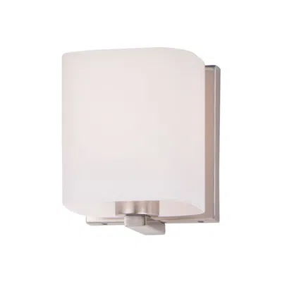Maxim Wrap 5 3/4" High Satin Nickel Wall Sconce