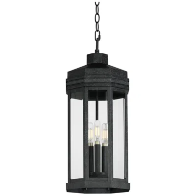 Maxim Wright 22" High Black Patina 3-light Outdoor Pendant Light