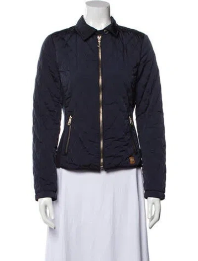 Pre-owned Maximilian Bomber Jacket In Blue