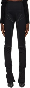 Maximilian Davis Black Scuba Trousers In Black