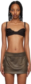 Maximilian Davis Brown Sade Bra In Coco