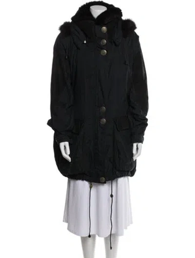 Pre-owned Maximilian Faux Fur Coat In Multi